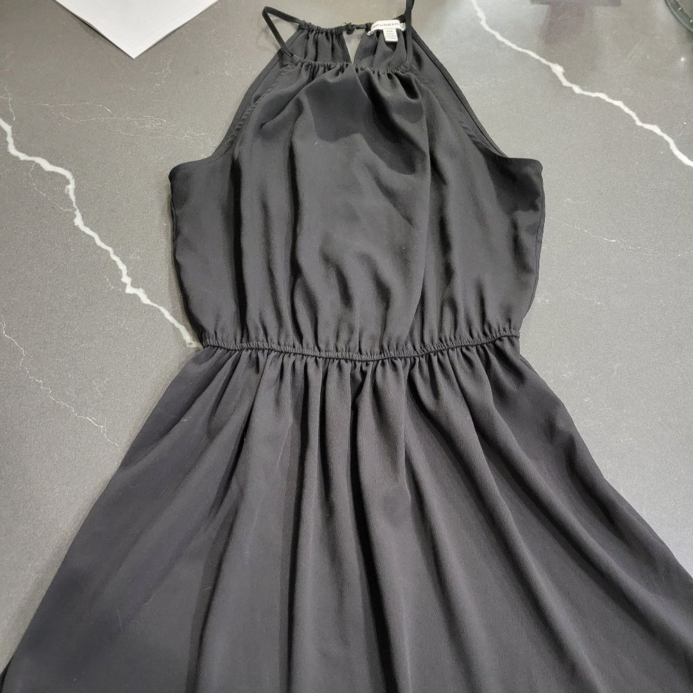American Eagle Black Halter Dress